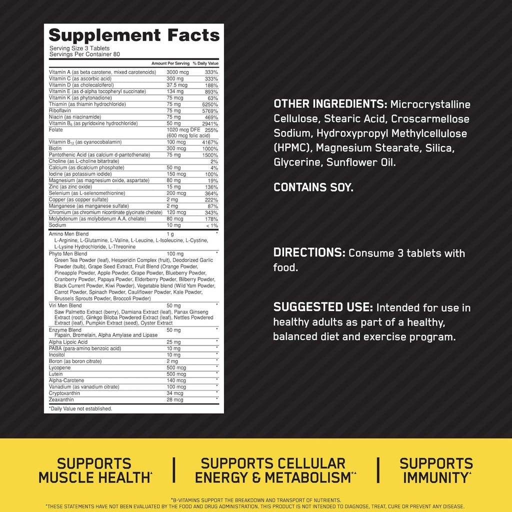 Optimum Nutrition, Opti-Men®, Multivitamin For Active Men