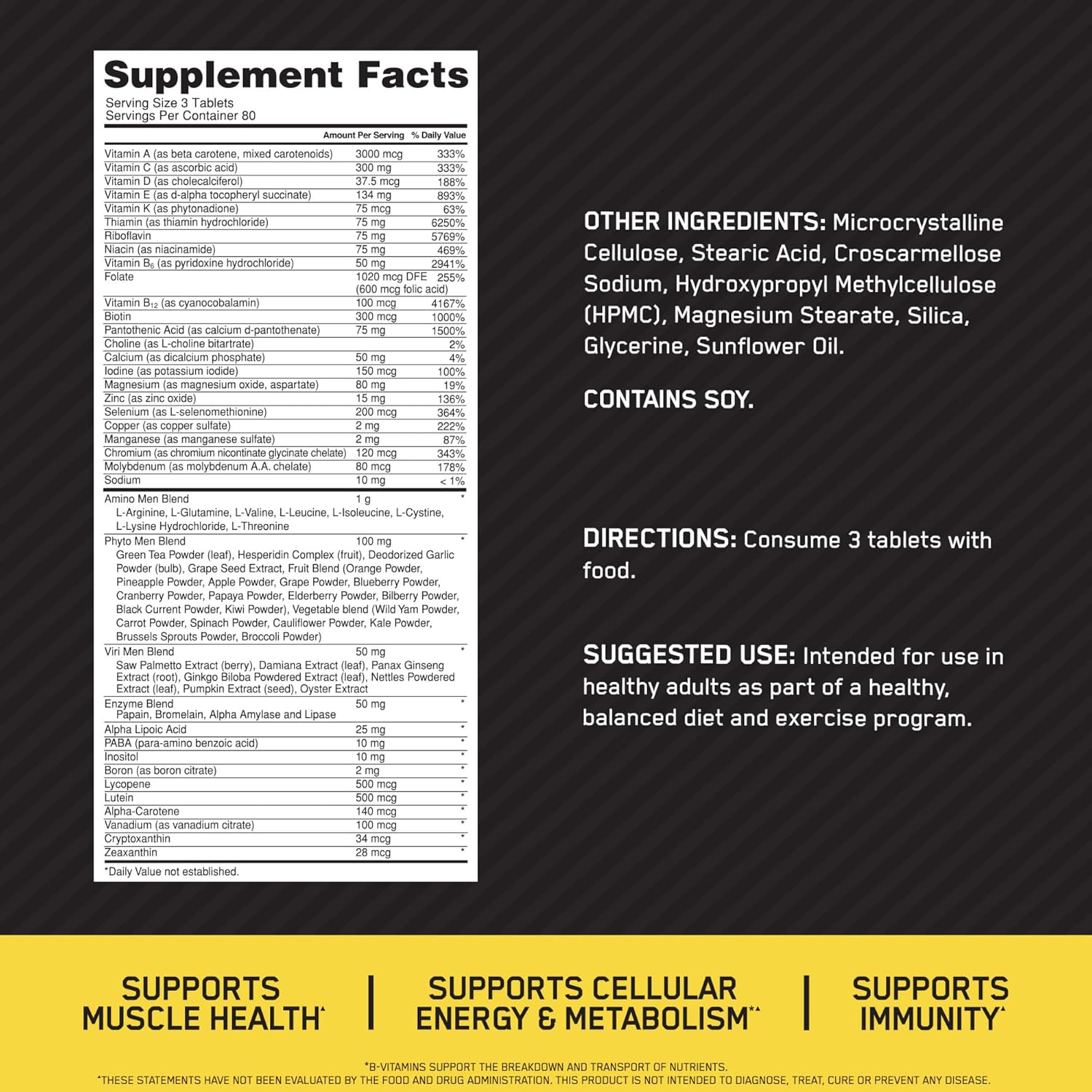 Optimum Nutrition, Opti-Men®, Multivitamin For Active Men