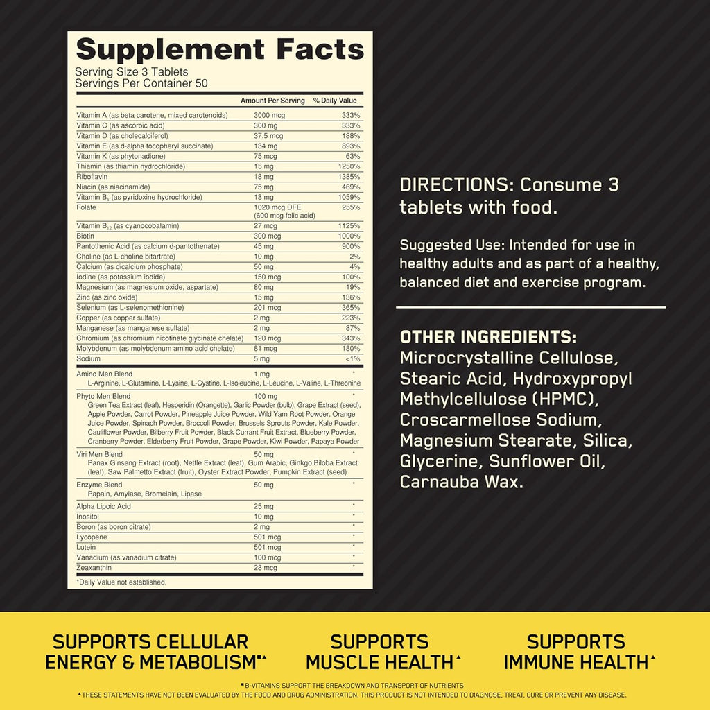 Optimum Nutrition, Opti-Men®, Multivitamin For Active Men