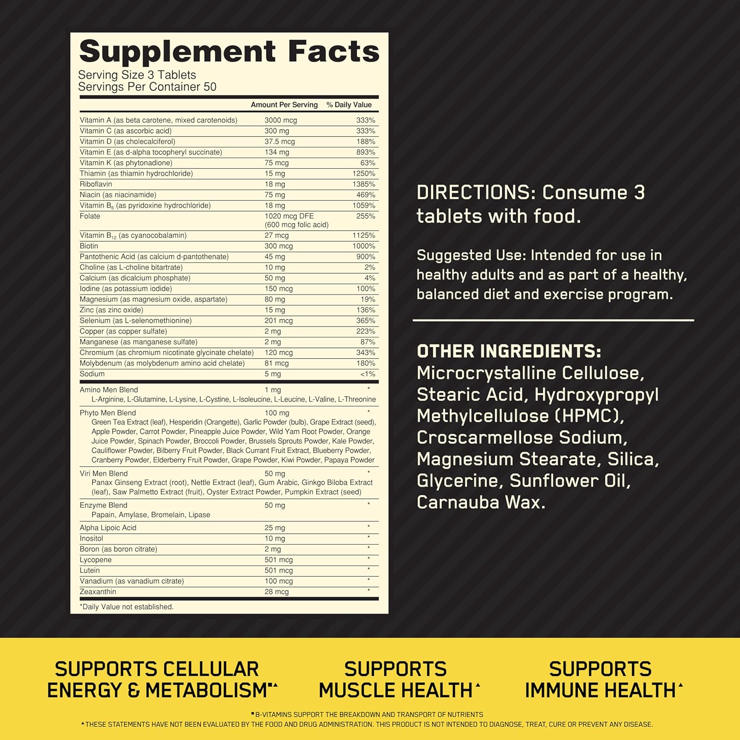 Optimum Nutrition, Opti-Men®, Multivitamin For Active Men