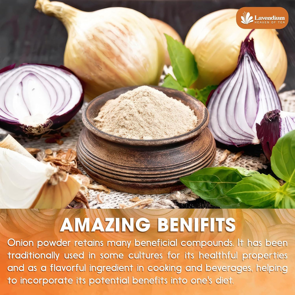 Premium Onion Powder, 100% Natural and Pure from Onion, Rich Flavor, Perfect for Cooking & Seasoning