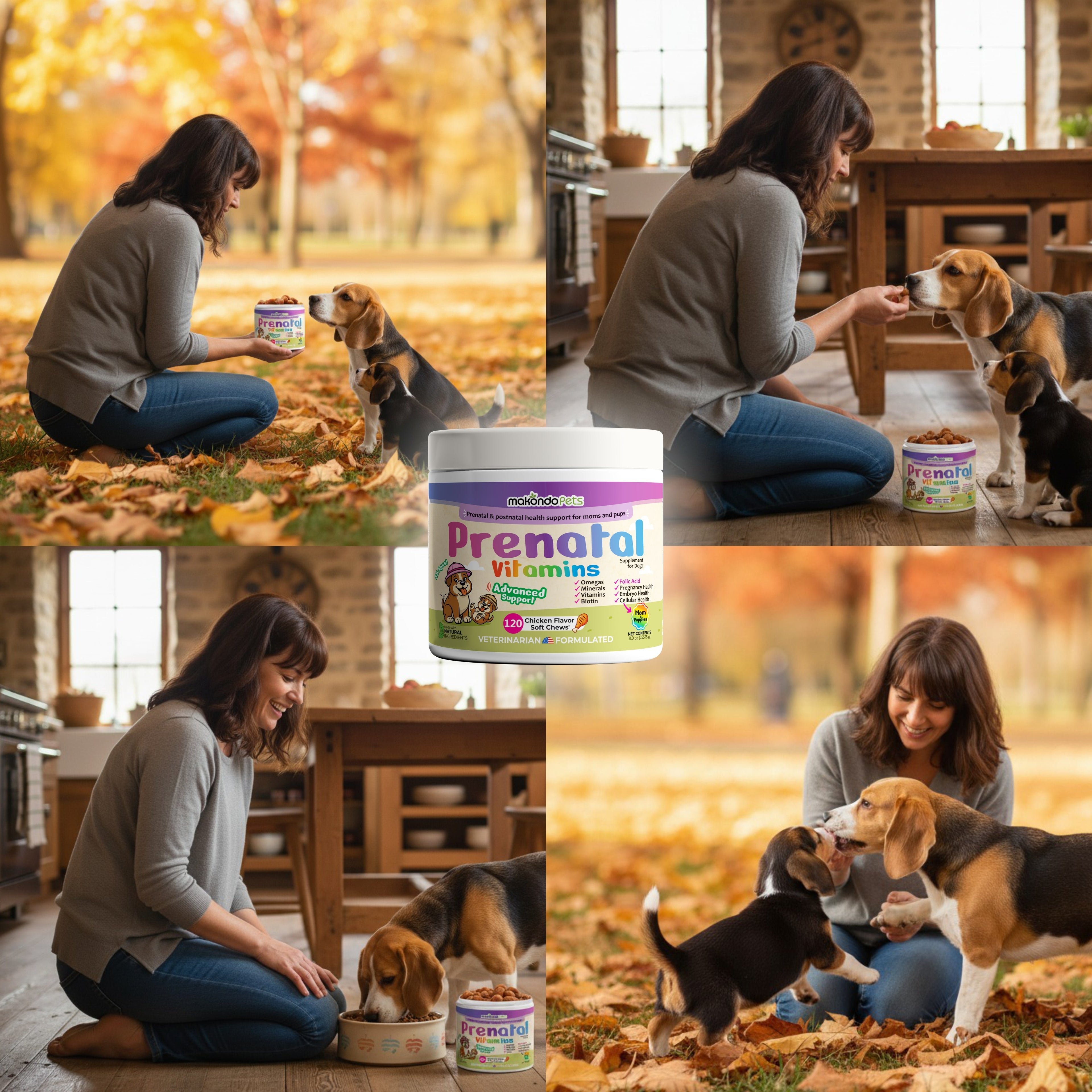 Dog Prenatal Vitamins - 120 Soft Chews